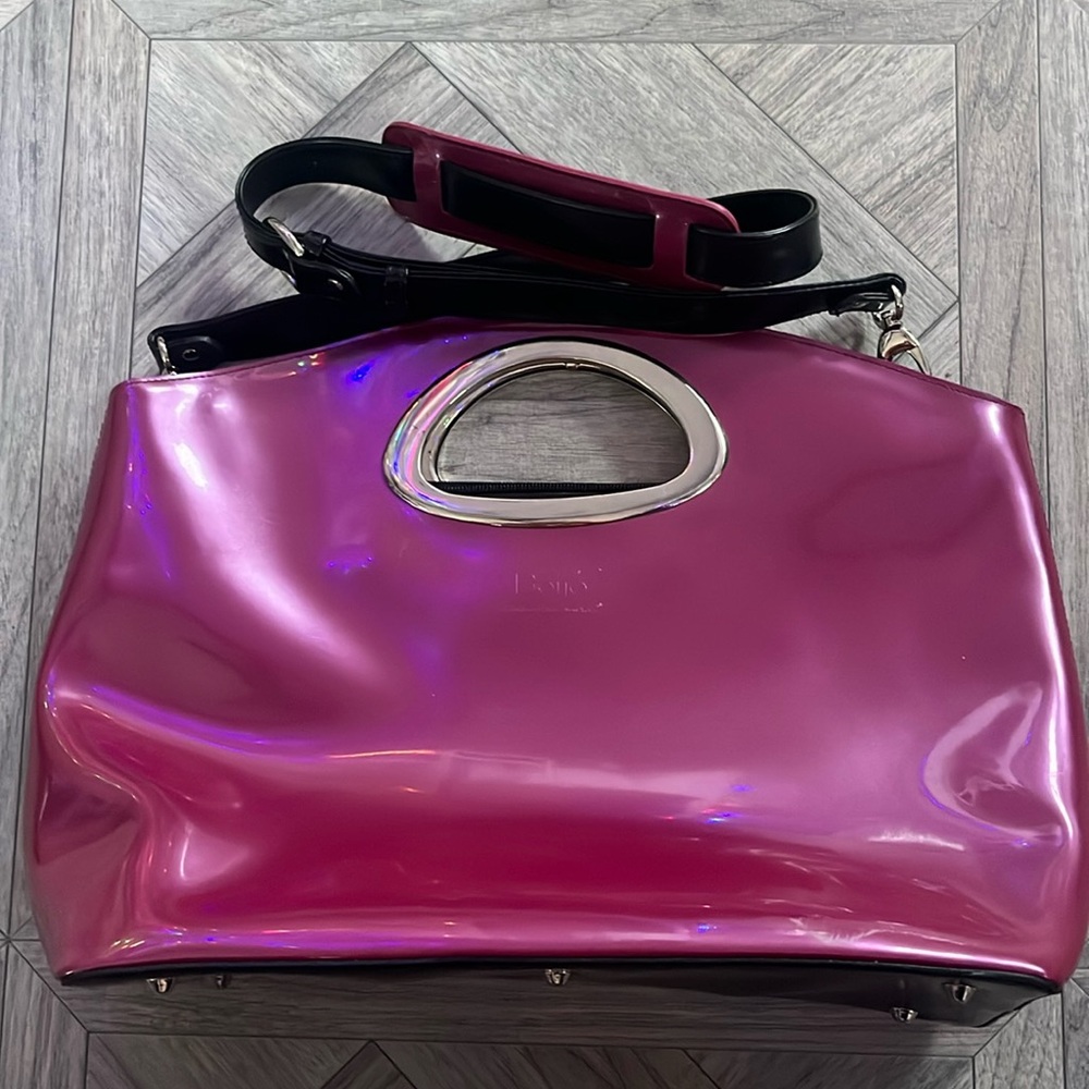 Beijo Purple Oversized Handbag/Laptop Bag